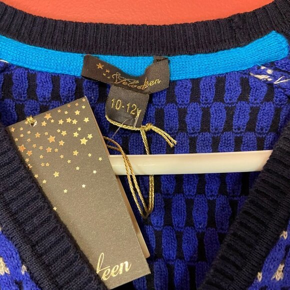 Velveteen Boy's Button Up Cardigan Knit Sweater - Size 10-12 Years - NWT - Picture 2 of 4